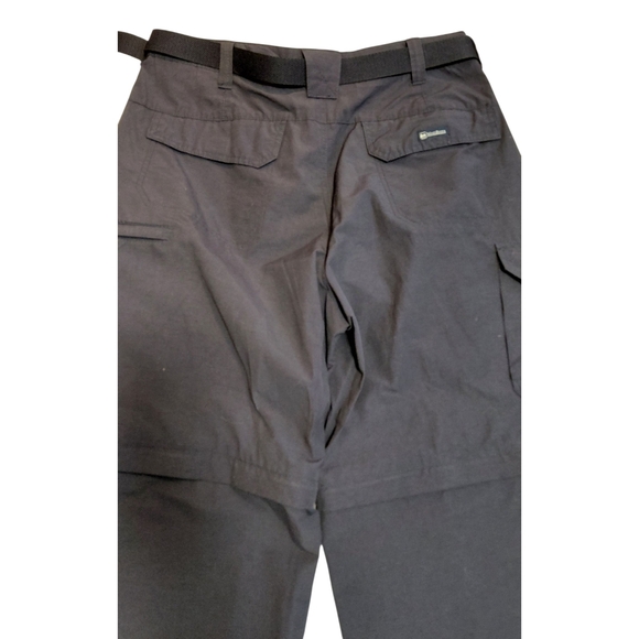 Men's Stylish Dark Grey Convertible Cargo Pants - Picture 8 of 11
